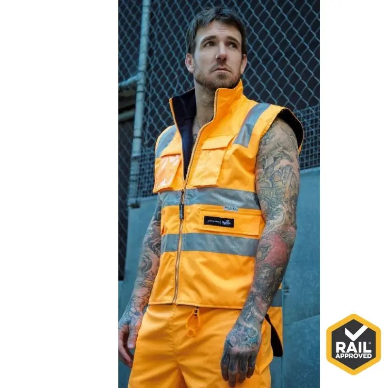 PETER MORRISSEY Ripstop Rain Vest - 3M Tape, Rail Spec