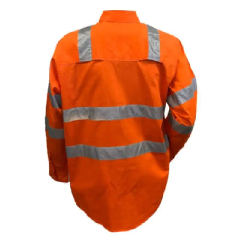 TRU WORKWEAR Cotton Drill Shirt - VIC Rail Tape