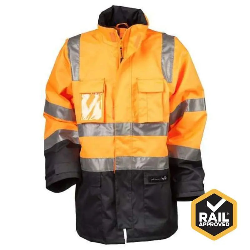 PETER MORRISSEY 5-in-1 Ripstop Rain Jacket - 3M Tape, Rail Spec