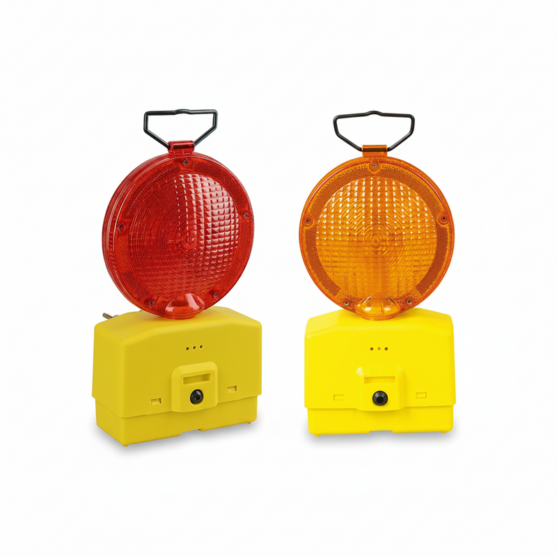 VYPA 12V Hazard Lamp / Rail Beacon — Amber or Red, Dusk to Dawn Auto Mode