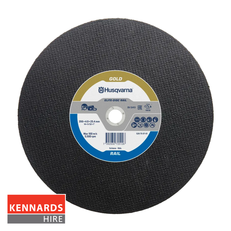 HUSQVARNA Elite-Disc™ Rail — 350mm Ceramic Abrasive Disc, Dry Cut (Pack of 10)