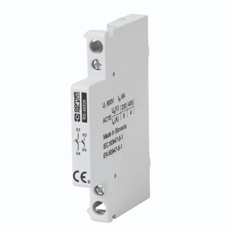 COMAT RIC-AUX Auxiliary Contact Blocks & Spacer Plate — RIC Series Contactors