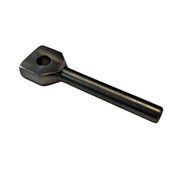 metal cotter pin for retention of larger pins on a white background