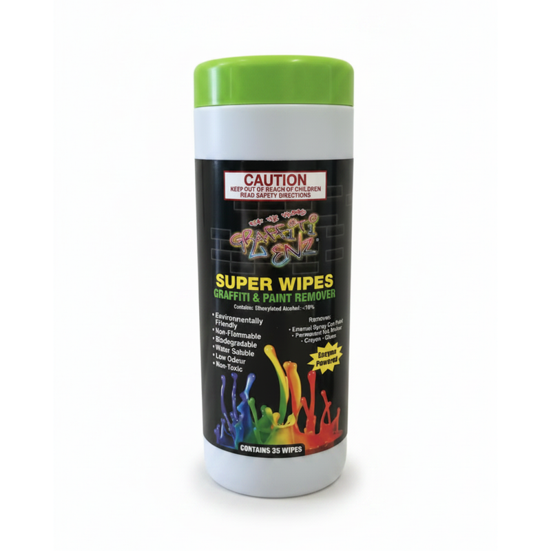GRAFFITI-ENZ Super Wipes — Single Canister (35 Wipes)